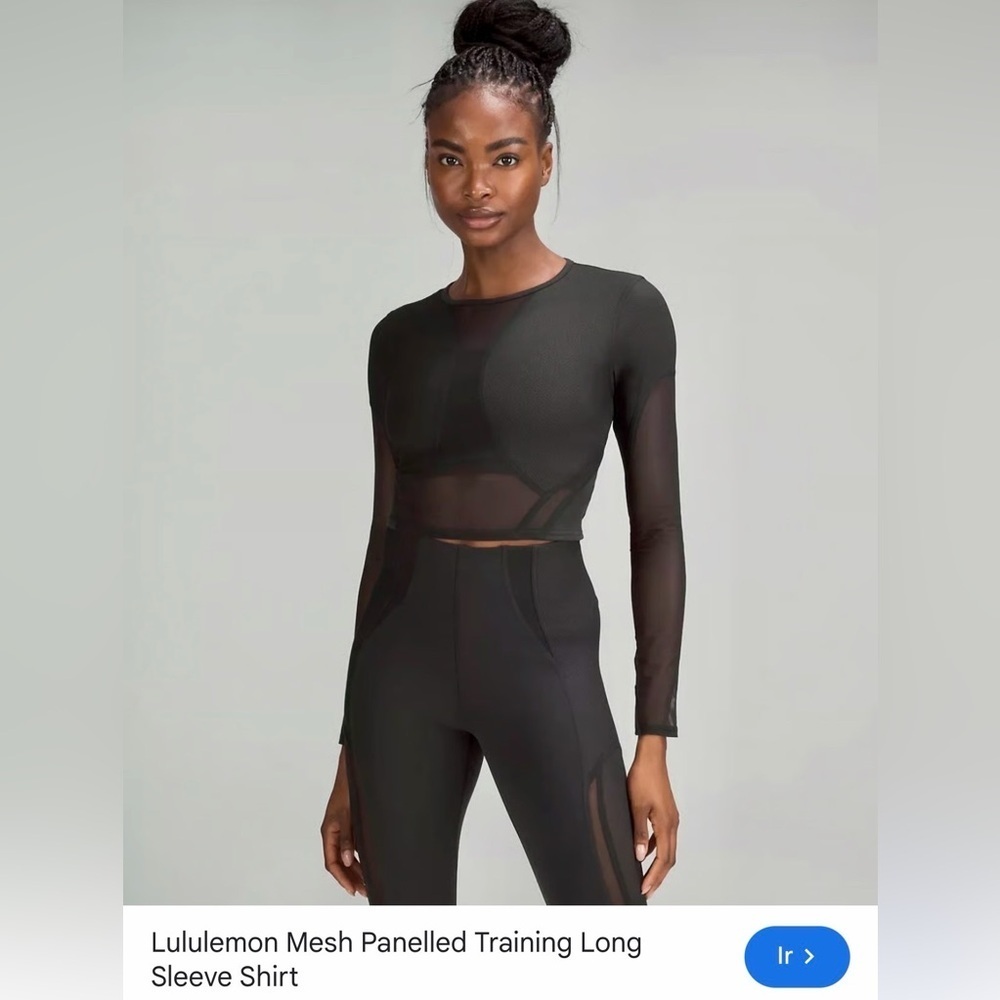 lululemon athletica  Mesh sleeve shirt